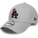 siltovka-zaoblena-siva-nastavitelny-9forty-essential-los-angeles-dodgers-mlb-new-era