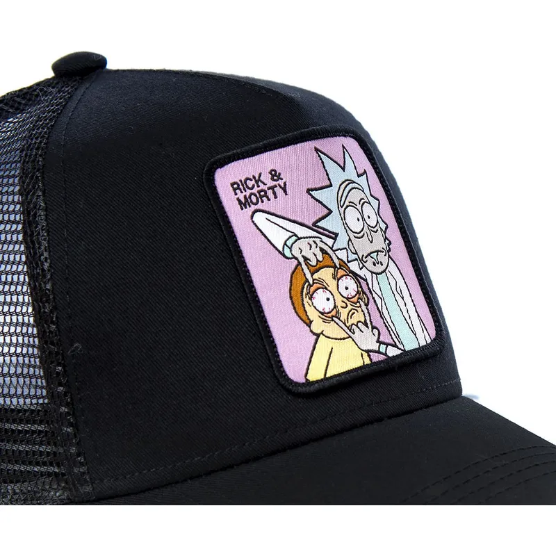 schwarze-trucker-cap-loo1-rick-und-morty-von-capslab