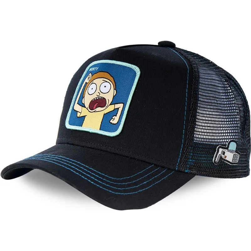 siltovka-zaoblena-cierna-snapback-mor1-morty-smith-rick-a-morty-capslab
