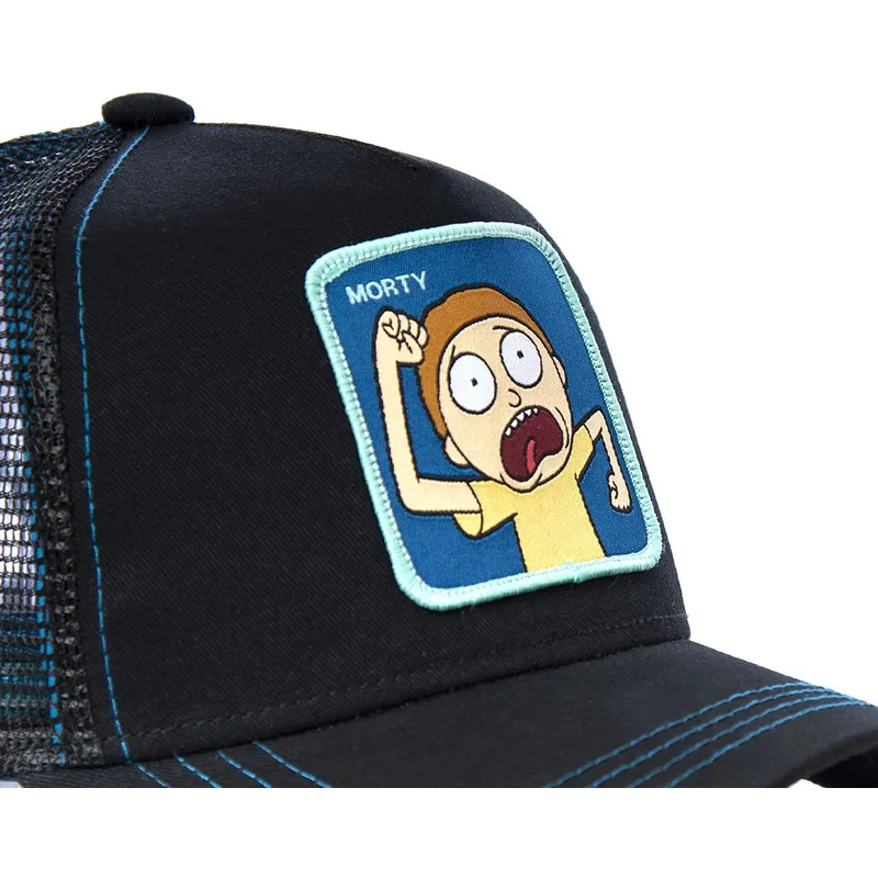 schwarze-trucker-cap-morty-mor1-rick-and-morty-von-capslab