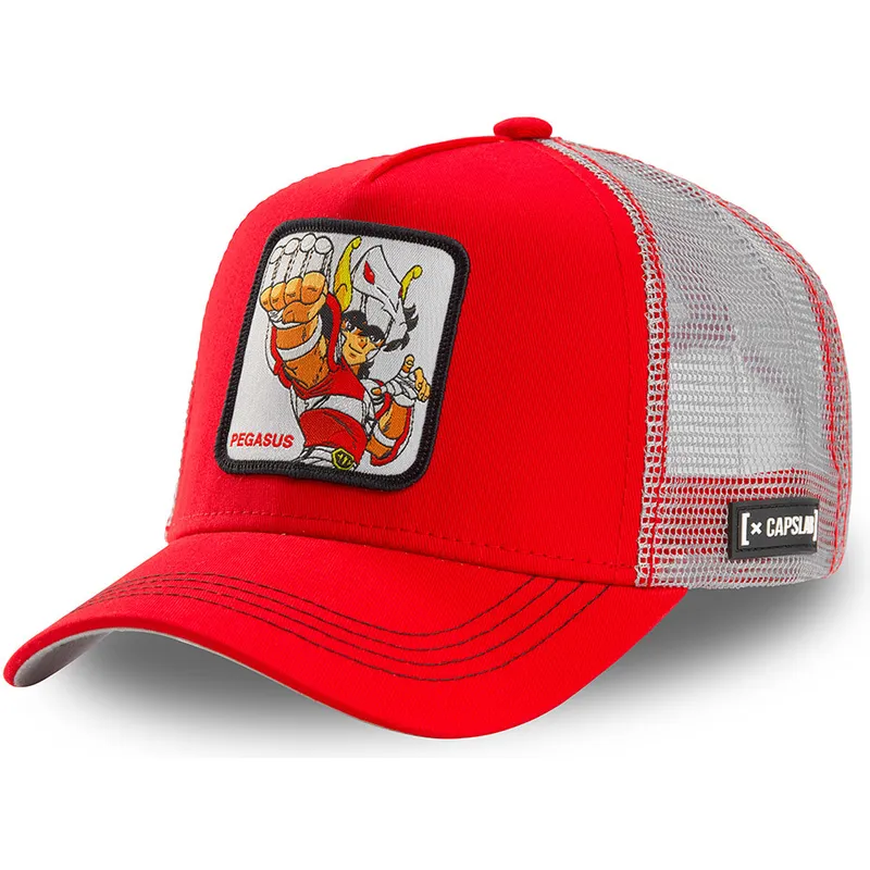 siltovka-zaoblena-cervena-snapback-seiya-z-pegasa-saint-seiya-rytieri-zverokruhu-capslab