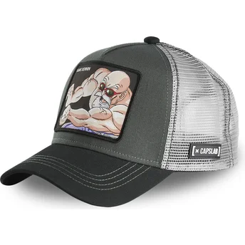 siltovka-zaoblena-siva-snapback-nin1-majster-roshi-dragon-ball-capslab