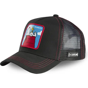 siltovka-zaoblena-cierna-snapback-casa-pcl-snoopy-a-emilio-arasidy-capslab