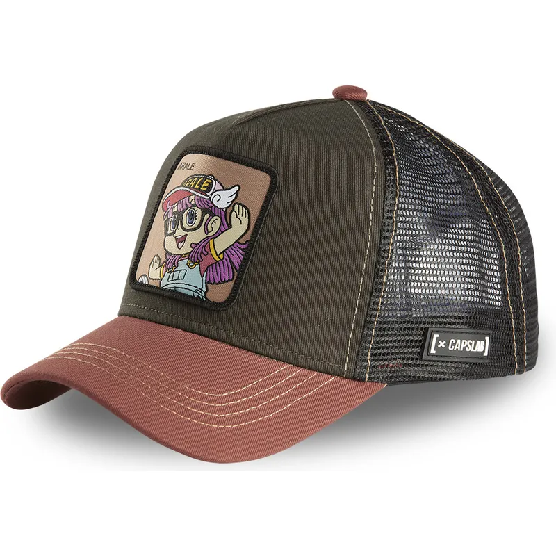 siltovka-zaoblena-hneda-snapback-rob1-arale-norimaki-dr-slump-capslab siltovka-zaoblena-hneda-snapback-rob1-arale-norimaki-dr-slump-capslab