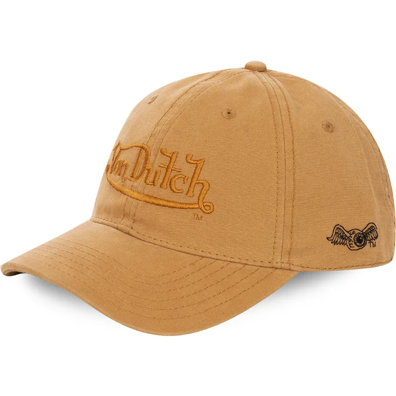 gorra-curva-amarilla-ajustable-wheat-de-von-dutch
