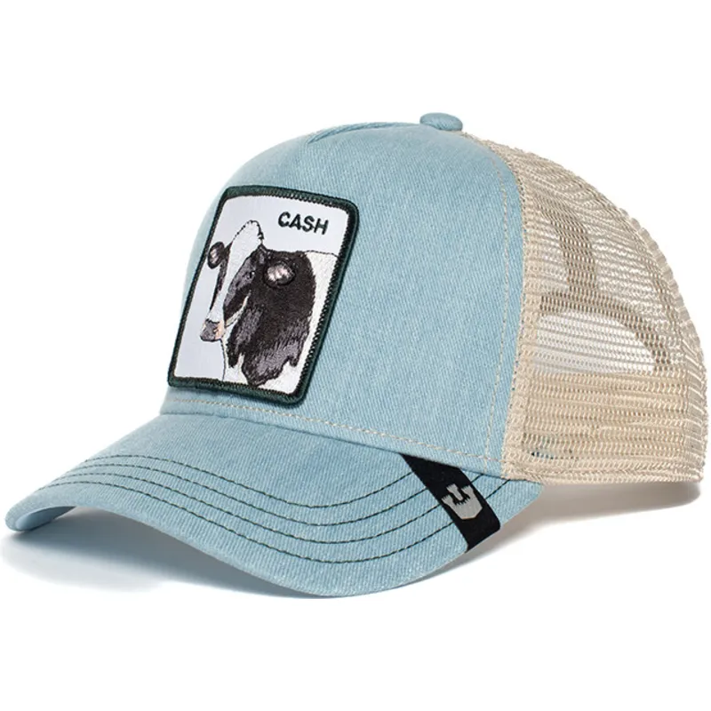 siltovka-zaoblena-modra-snapback-cash-cow-the-farm-goorin-bros