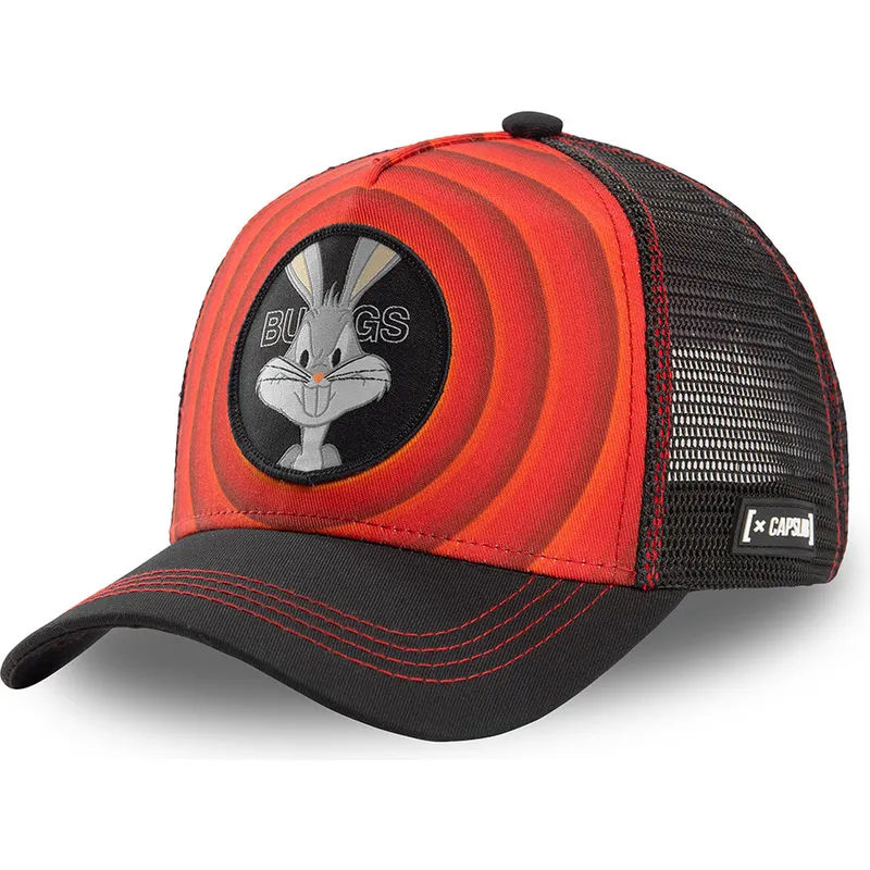 siltovka-zaoblena-cervena-snapback-bullseye-color-rings-loo-bug1-bugs-bunny-looney-tunes-capslab