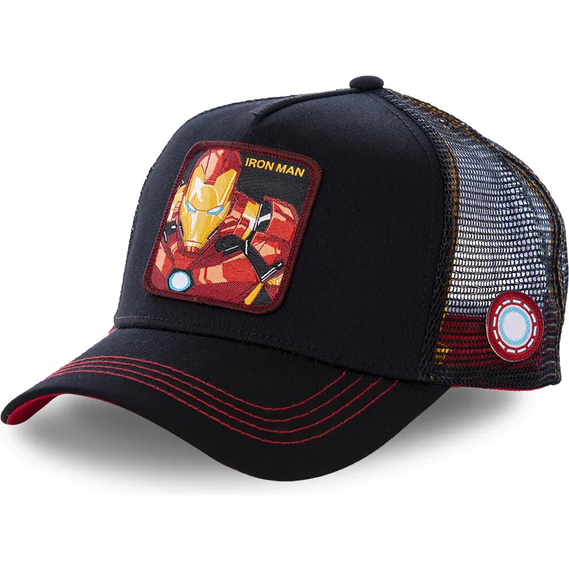 siltovka-zaoblena-cierna-snapback-pre-deti-kidiro2-iron-man-marvel-comics-capslab