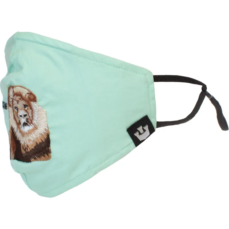 masks-and-protection-green-mascarilla-reutilizable-verde-menta-leon-mane-cat-the-farm-de-goorin-bros