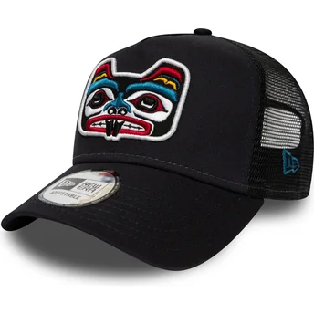 siltovka-zaoblena-tmavomodra-snapback-bear-tattoo-pack-a-frame-new-era