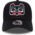 siltovka-zaoblena-tmavomodra-snapback-bear-tattoo-pack-a-frame-new-era