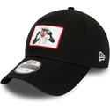 schwarze-verstellbare-9twenty-kappe-mit-gebogenem-schirm-silvester-looney-tunes-von-new-era