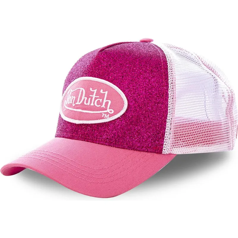 siltovka-zaoblena-ruzova-snapback-pin-von-dutch