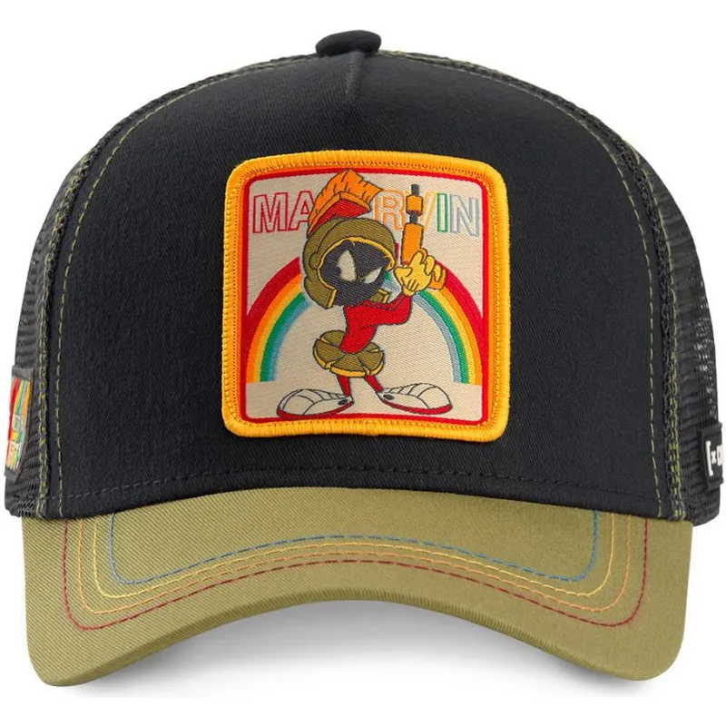 siltovka-zaoblena-cierna-snapback-loo-mar1-marvin-martan-looney-tunes-capslab