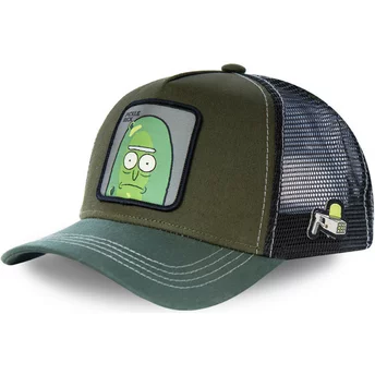 Capslab Pickle Rick REM PIC2 Rick and Morty Green Trucker Hat