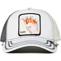 weisse-und-graue-trucker-kappe-mit-kakadu-big-flirt-von-goorin-bros