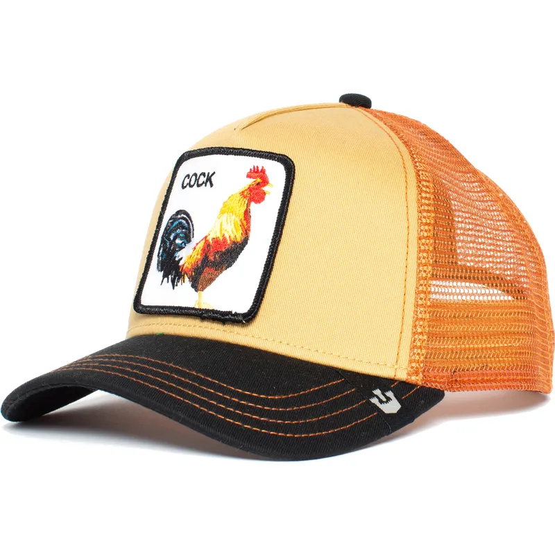 siltovka-zaoblena-oranzova-snapback-a-doodle-doo-the-farm-goorin-bros