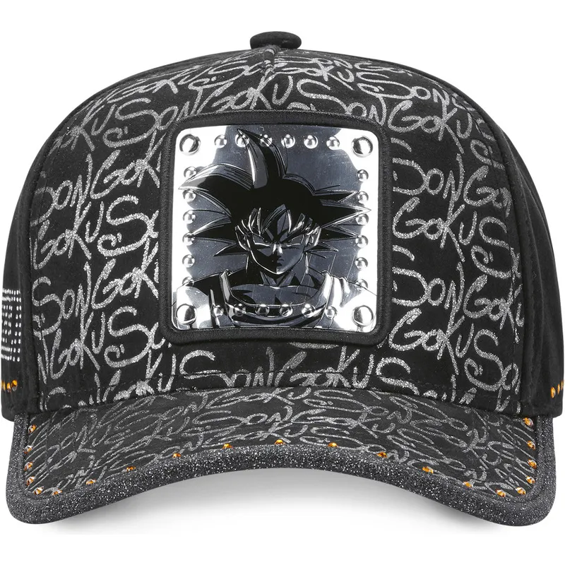 siltovka-zaoblena-cierna-nastavitelny-tag-gok-son-goku-dragon-ball-capslab