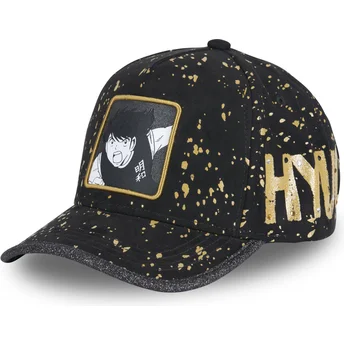 Capslab Curved Brim Kojiro Hyuga TAG MAR Captain Tsubasa Black Adjustable Cap