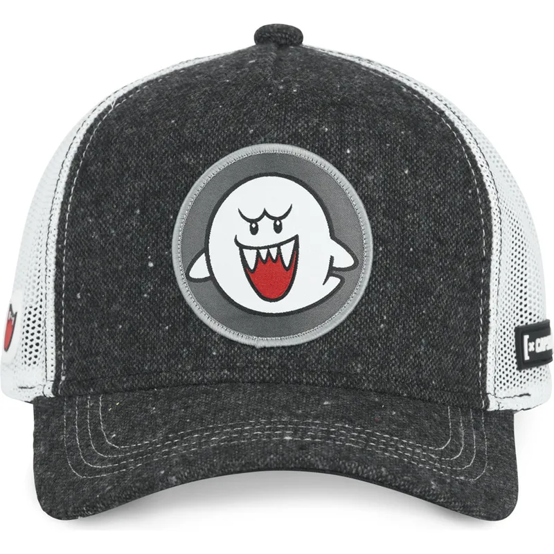 siltovka-zaoblena-cierna-snapback-pow2-bros-boo-super-mario-bros-capslab