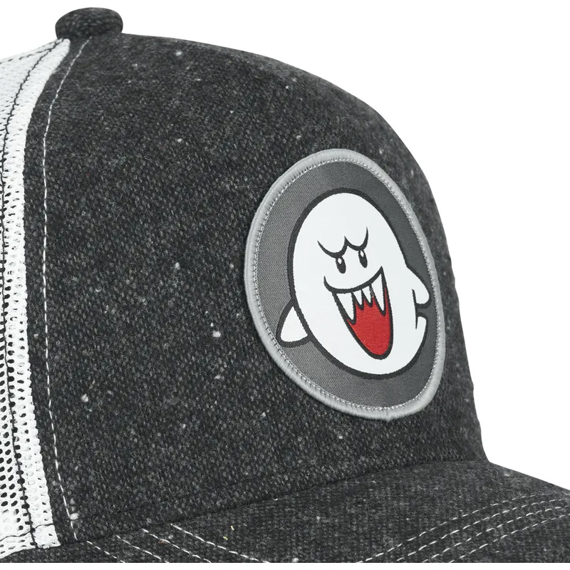 siltovka-zaoblena-cierna-snapback-pow2-bros-boo-super-mario-bros-capslab