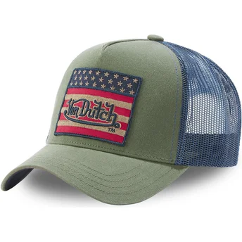 siltovka-zaoblena-zelena-snapback-flag-k-von-dutch