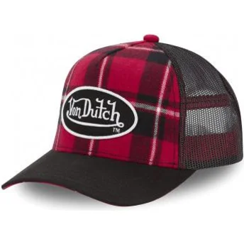 von-dutch-car-a1-rote-karierte-trucker-kappe