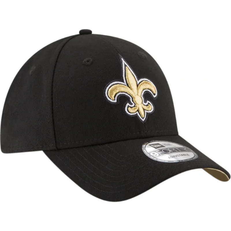 schwarze-verstellbare-gebogene-kappe-9forty-the-league-der-new-orleans-saints-nfl-von-new-era