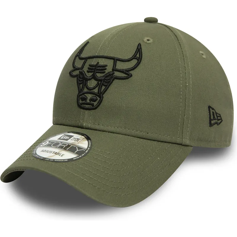 siltovka-zaoblena-zelena-nastavitelny-9forty-league-essential-chicago-bulls-nba-new-era