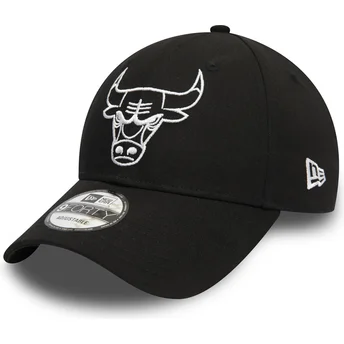 Šiltovka zaoblená čierna nastaviteľný pásik 9FORTY League Essential Chicago Bulls NBA New Era