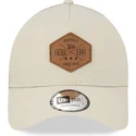 siltovky-zaoblena-kamionista-siva-snapback-a-frame-9forty-heritage-patch-new-era