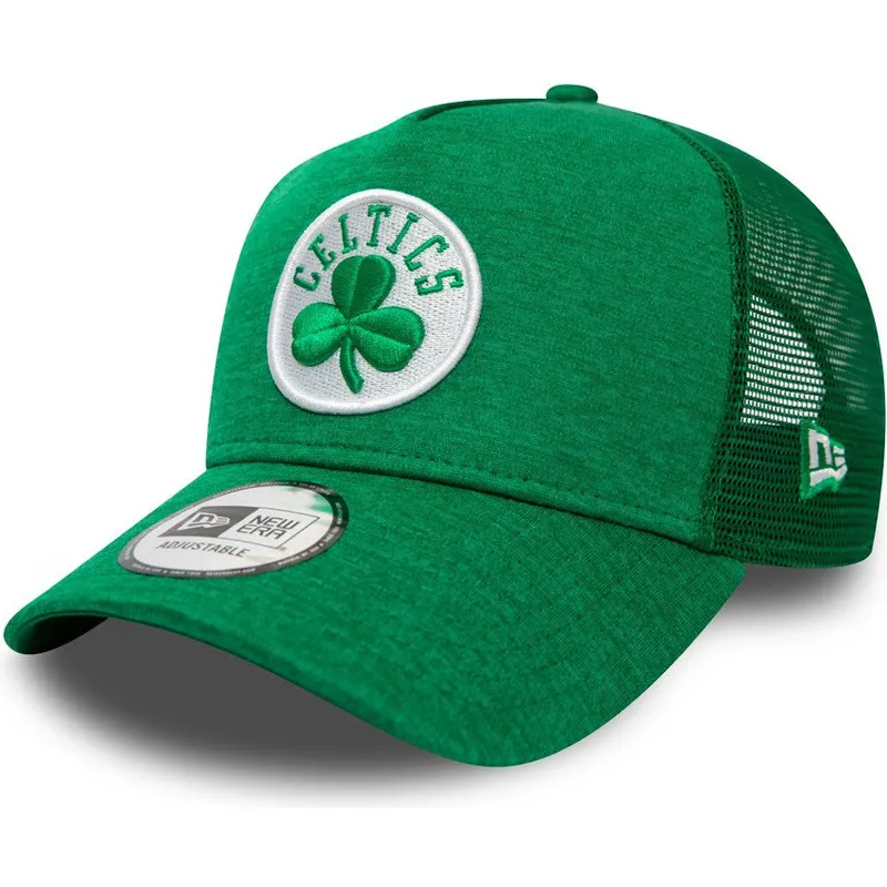siltovka-zaoblena-zelena-snapback-shadow-tech-a-frame-boston-celtics-nba-new-era