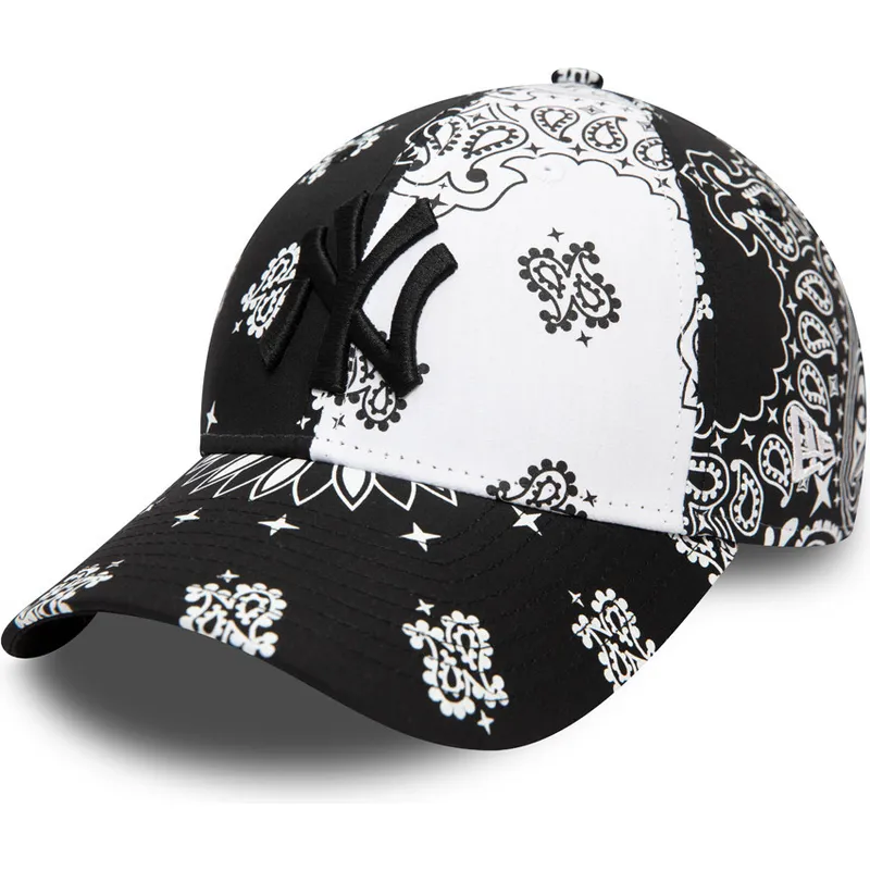 siltovka-zaoblena-cierna-nastavitelny-9forty-paisley-print-new-york-yankees-mlb-new-era