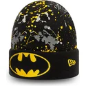 ciapka-cierna-pre-deti-cuff-knit-paint-splat-new-era