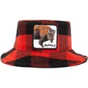 bucket-zaoblena-red-snapback-bucket-rojo-y-negro-bufalo-buffalo-i-m-a-little-hoarse-the-farm-the-farm-de-goorin-bros