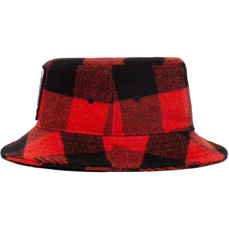 bucket-zaoblena-red-snapback-bucket-rojo-y-negro-bufalo-buffalo-i-m-a-little-hoarse-the-farm-the-farm-de-goorin-bros