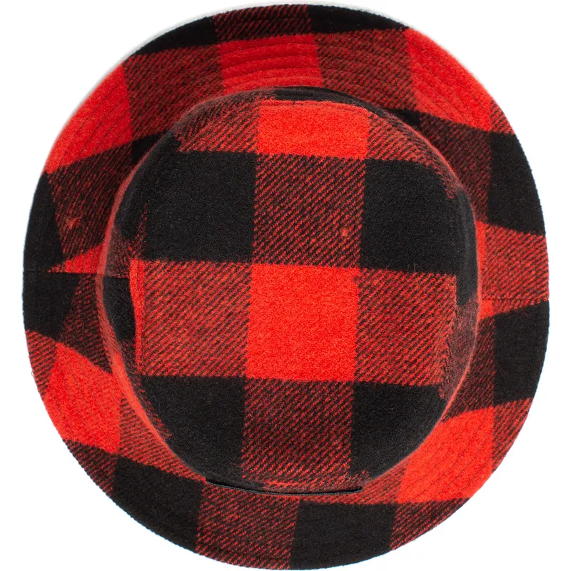 bucket-zaoblena-red-snapback-bucket-rojo-y-negro-bufalo-buffalo-i-m-a-little-hoarse-the-farm-the-farm-de-goorin-bros