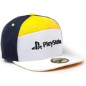 difuzed-flat-brim-playstation-sony-white-yellow-and-navy-blue-adjustable-cap