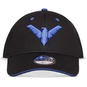 schwarze-snapback-cap-mit-gebogenem-schirm-nightwing-dc-comics-von-difuzed