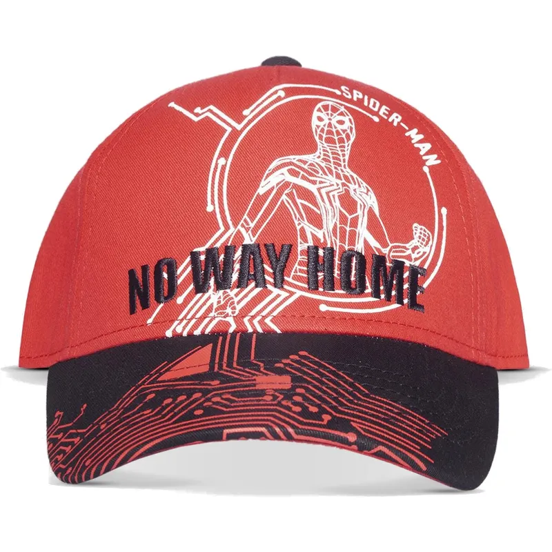 siltovka-zaoblena-cervena-snapback-no-way-home-difuzed