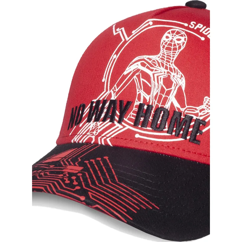 siltovka-zaoblena-cervena-snapback-no-way-home-difuzed