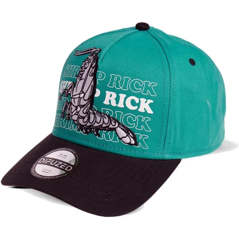 siltovka-zaoblena-zelena-snapback-shrimp-difuzed