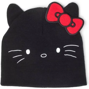 Difuzed Hello Kitty Ears Black Beanie