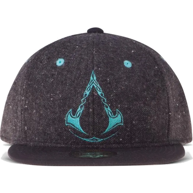schwarze-flache-snapback-kappe-valhalla-logo-assassin-s-creed-von-difuzed
