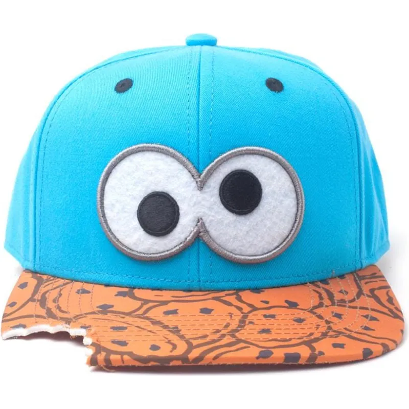 cap-rovna-blue-snapback-marron-monstruo-las-galletas-cookie-bite-barrio-sesamo-difuzed