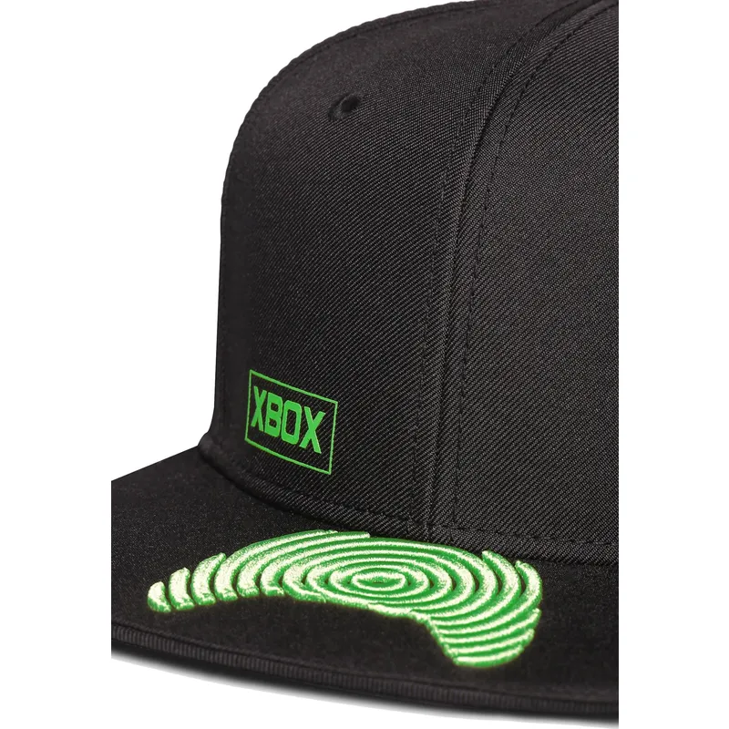 siltovka-rovna-cierna-snapback-visor-controller-microsoft-difuzed