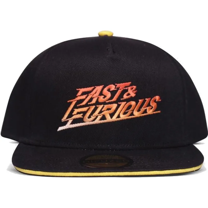 schwarze-flache-snapback-kappe-gradient-logo-fast-furious-von-difuzed
