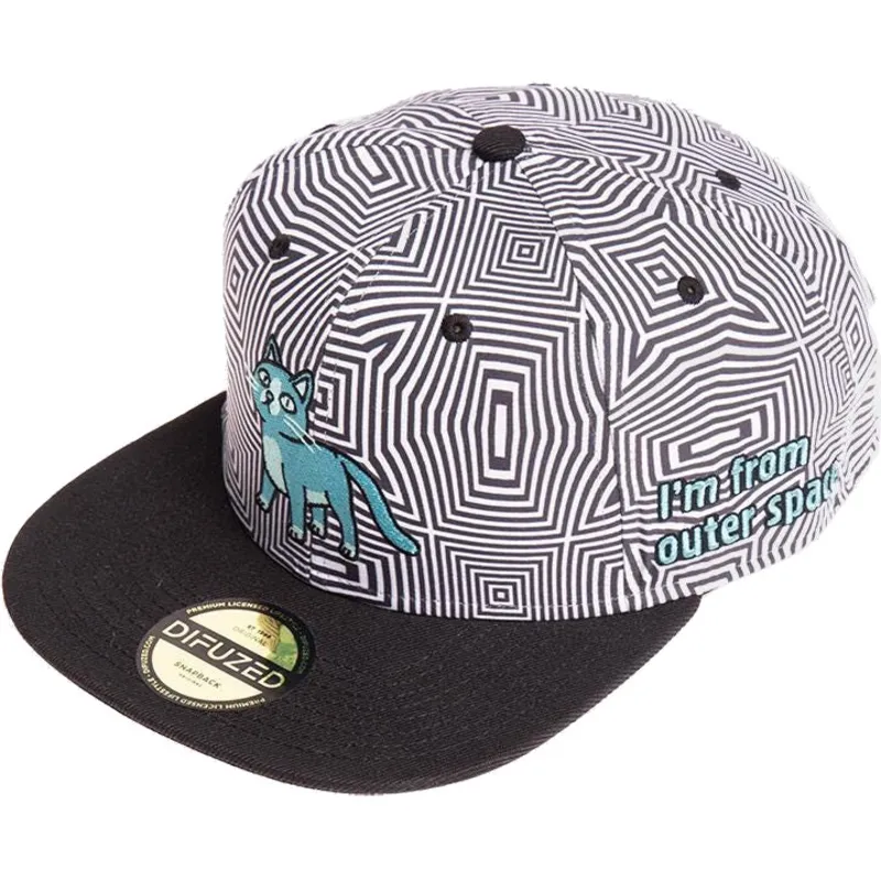 siltovka-rovna-biely-snapback-outer-space-difuzed