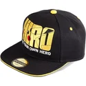 siltovka-rovna-cierna-snapback-be-your-own-hero-olympics-difuzed