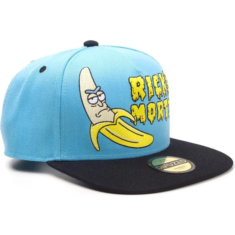 siltovka-rovna-modra-snapback-banana-difuzed